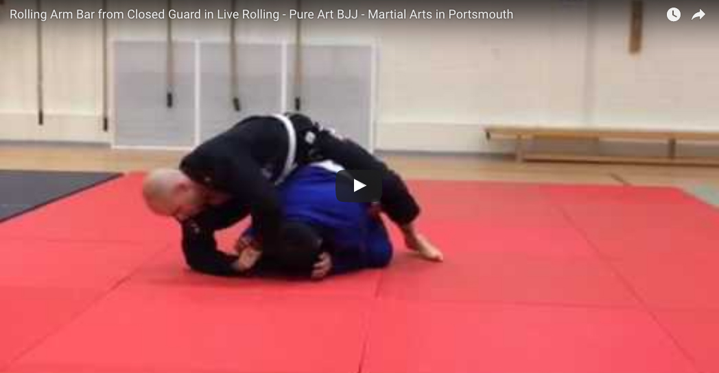 Rolling Arm Bar From Closed Guard In Live Rolling