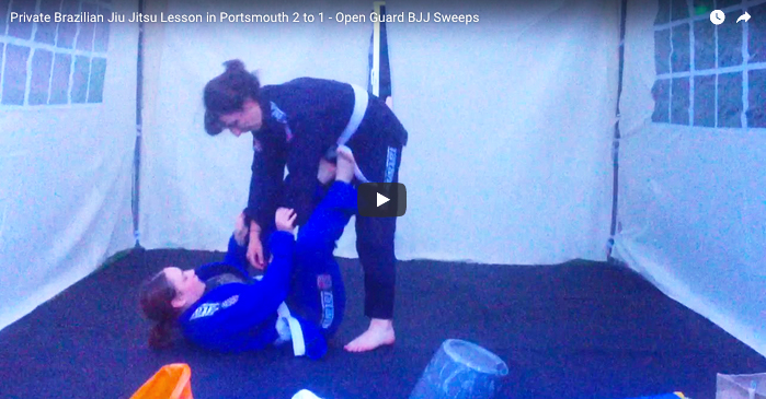 Private 2 to 1 Brazilian Jiu-Jitsu Lesson Open Guard sweeps