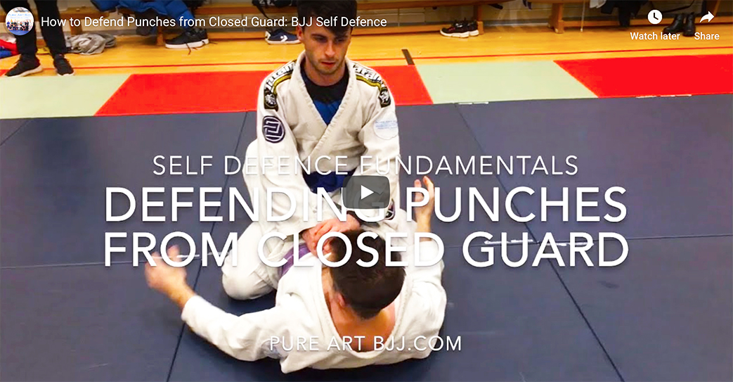 How to Defend Punches from Closed Guard: BJJ Self Defence