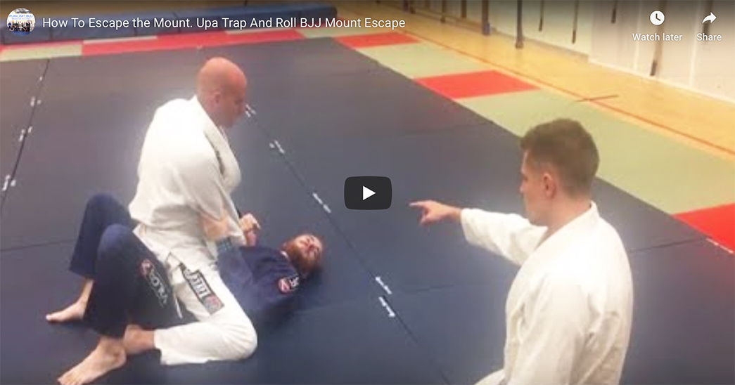 How To Escape the Mount. Upa Trap And Roll BJJ Mount Escape