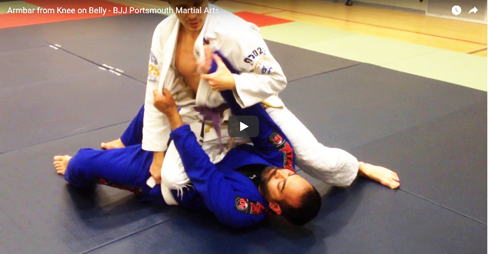 Armbar From Knee On Belly