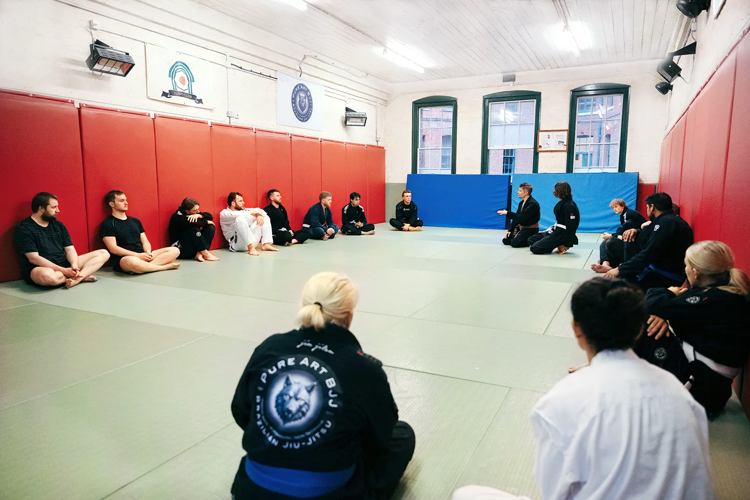 Beginners BJJ class at Pure Art BJJ Portsmouth