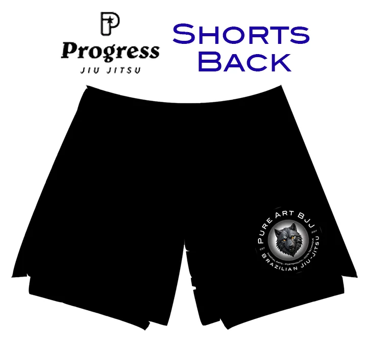 Pure Art BJJ Training Shorts Back